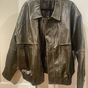 London Calling - 12th Tribe Faux Leather Oversized Jacket